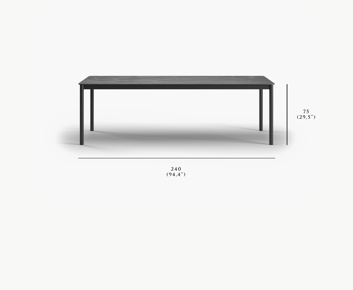 LORVAIN-nightfall DINING TABLE FOR 8