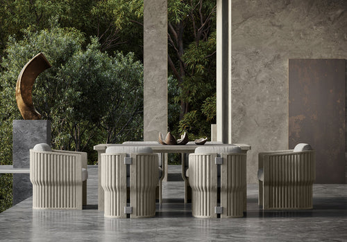ELYTHIA-ash DINING SET FOR 6
