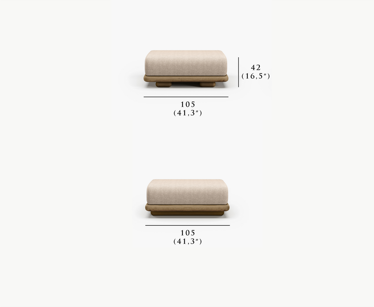 CALEO-natural OTTOMAN