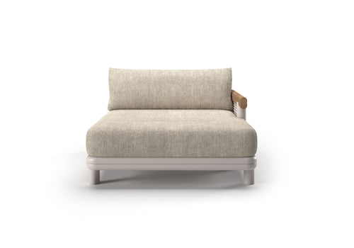 ALVO-bisque RIGHT DAYBED MODULE