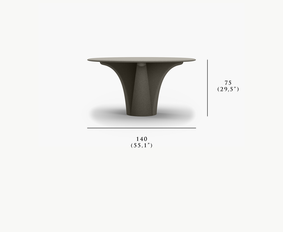 Savio-Noche Round Large Dining Table