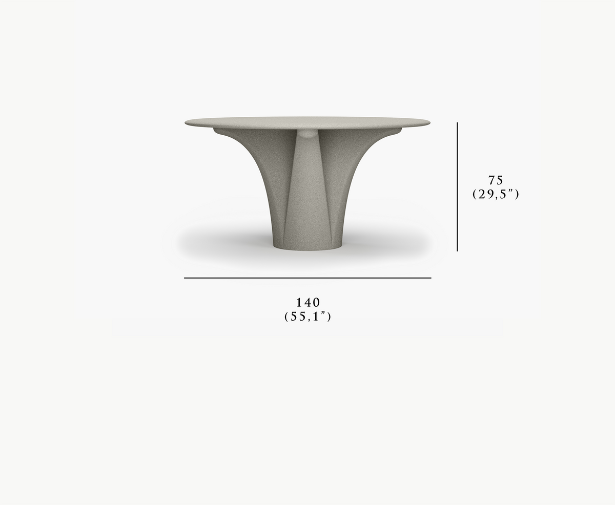 Savio-ash Round Large Dining Table