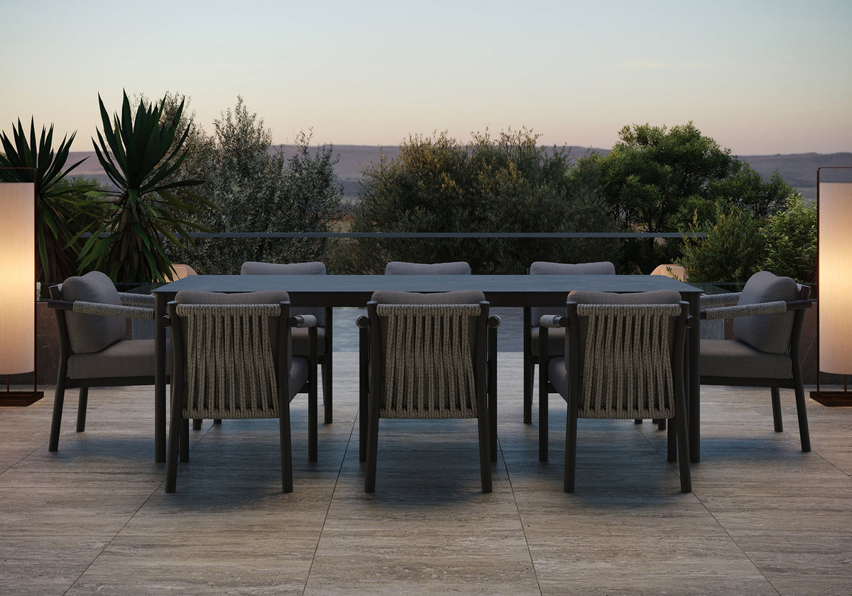 LORVAIN-nightfall DINING SET FOR 8