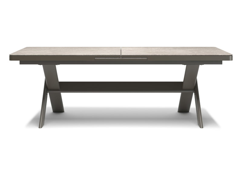 Swan Charcoal Extended Dınıng Table